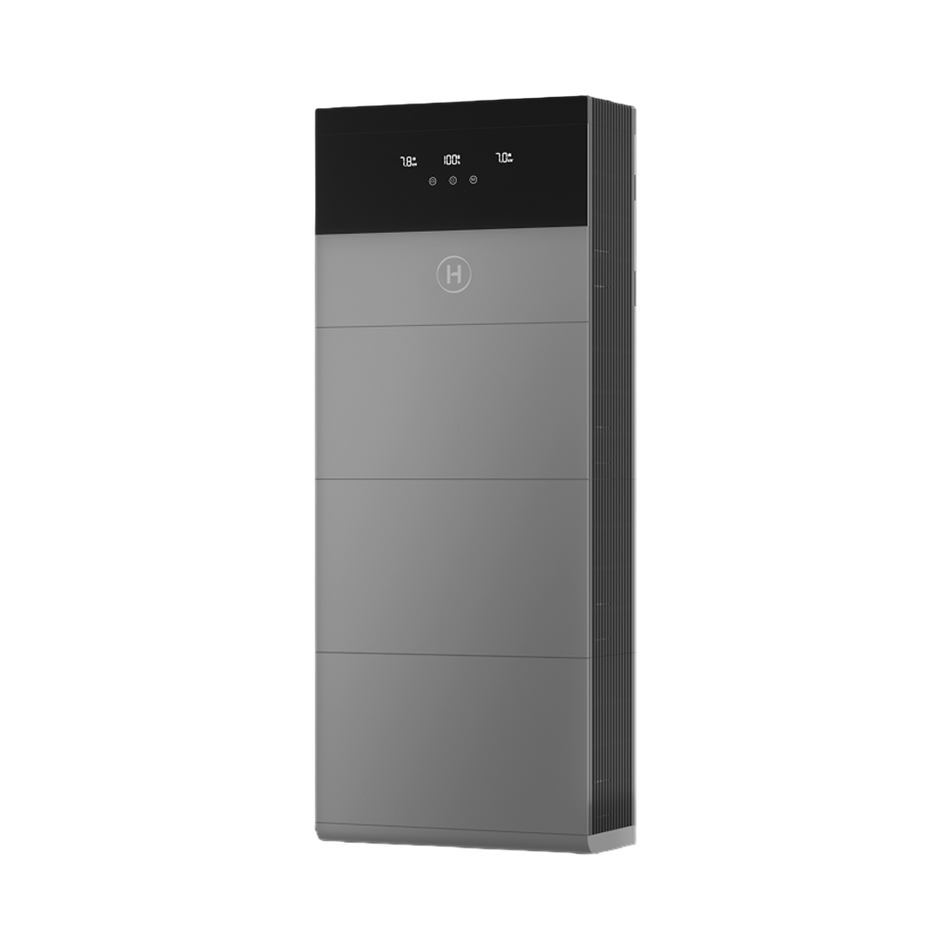 Hoymiles HiOne G3 Hybridwechselrichter im System mit HiOne-Batteriemodulen