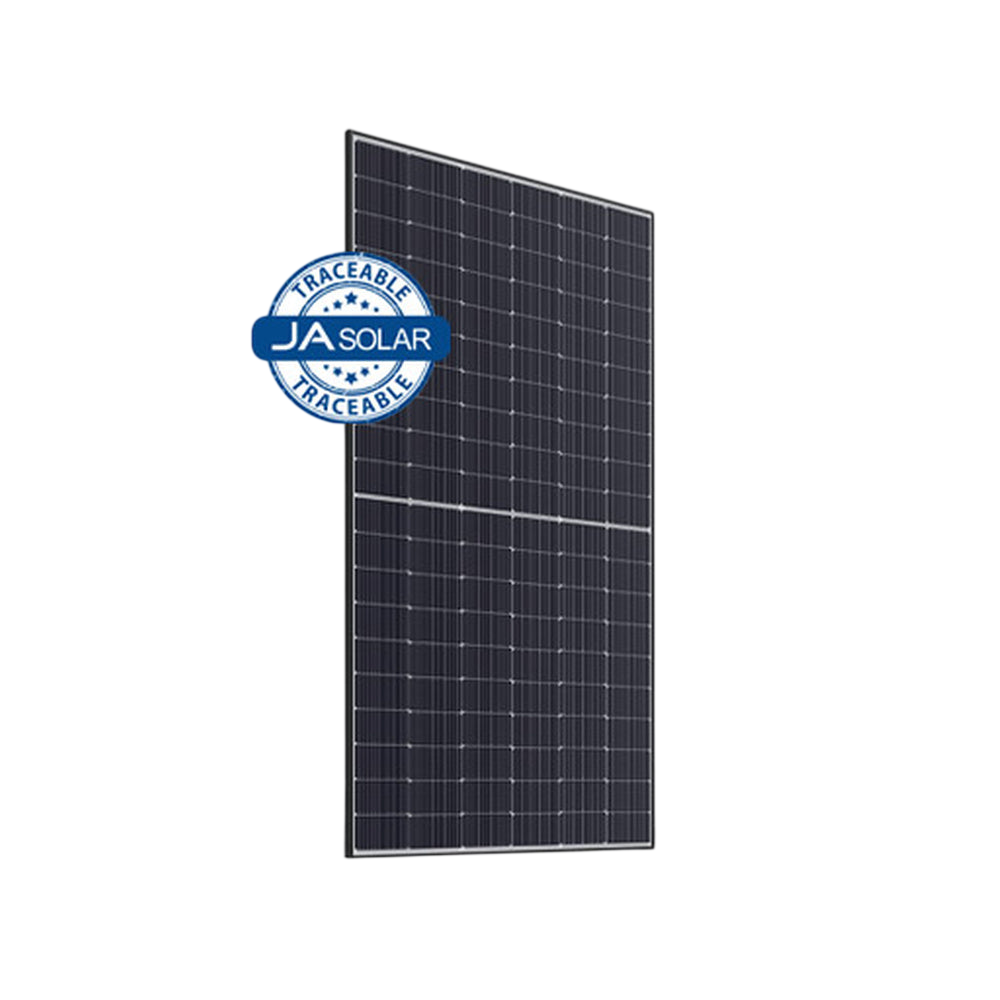 JA Solar JAM60D42/LB 540 Wp bifaziales Doppelglas-Solarmodul mit schwarzem Rahmen