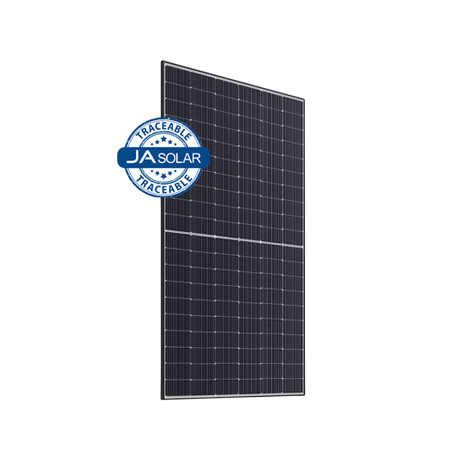 JA Solar JAM60D42/LB 540 Wp bifaziales Doppelglas-Solarmodul mit schwarzem Rahmen