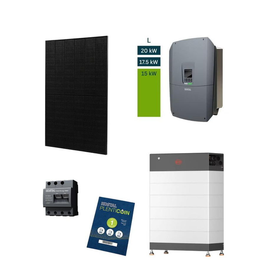 20,7 kWp Komplettanlage – Solar Fabrik Module + Kostal Hybrid + BYD HVB 20,7 kWh