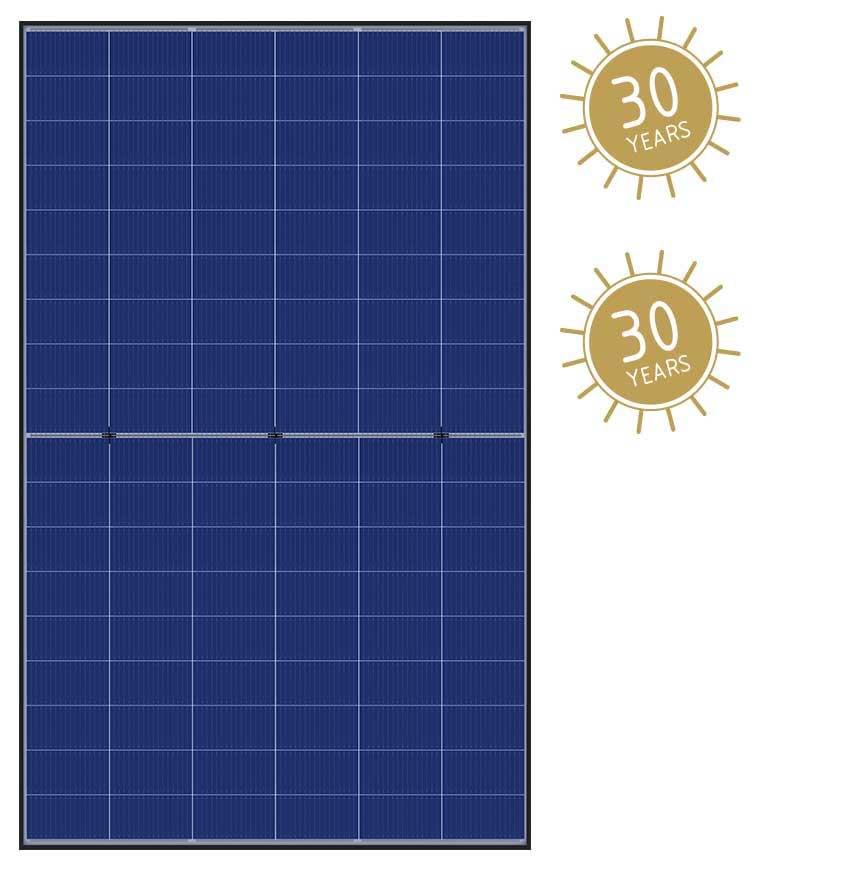 Luxor ECO LINE M108 Glas/Glas HJT 445 Wp Bifazial | White mesh