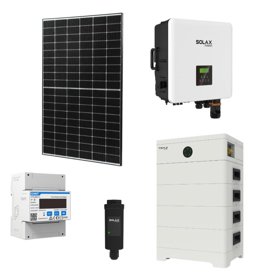 12,74 kWp Komplettanlage – Solar Fabrik Module + SolaX Hybrid Pro G4 + SolaX T-BAT SYS HV 15.0 kWh