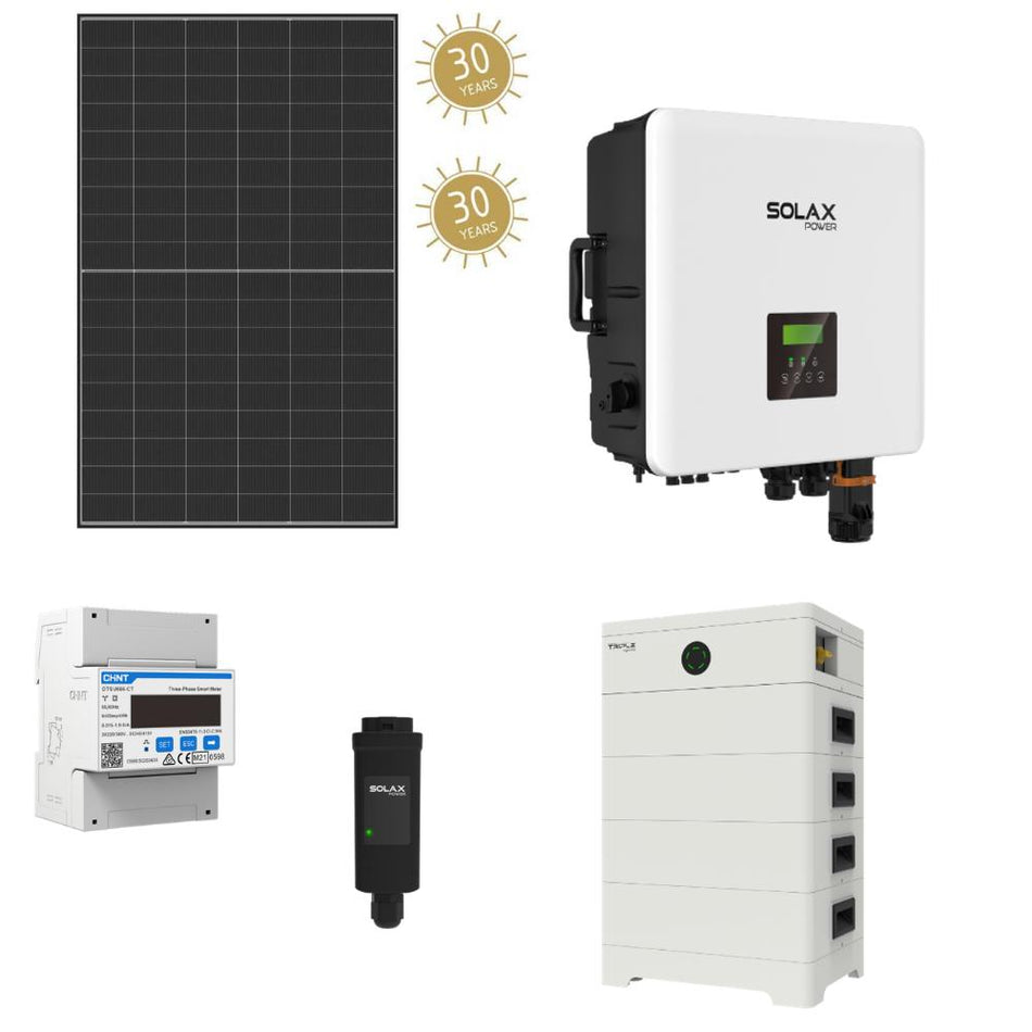 6,37 kWp Komplettanlage – Luxor Module + SolaX Hybrid Pro G4 + SolaX T-BAT SYS HV 10.0 kWh