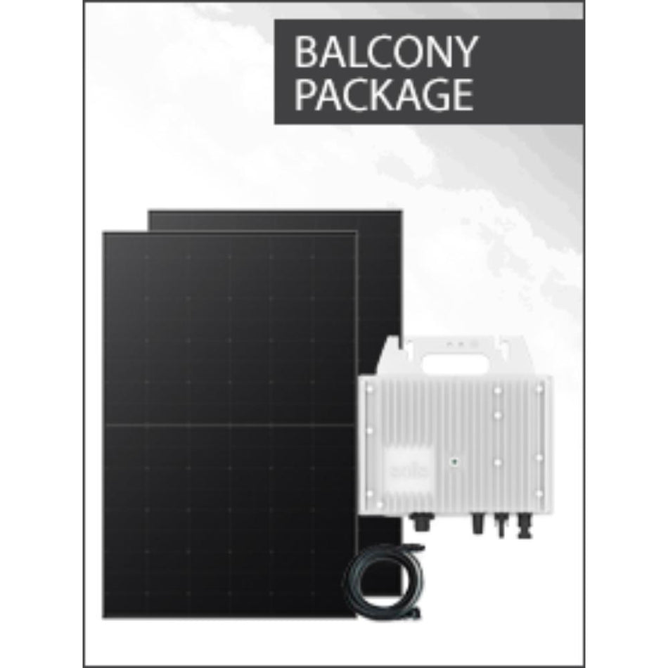 Balkonkraftwerk Solis S6 800W Ultra Mini + 2x460W (920W) Longi All Black