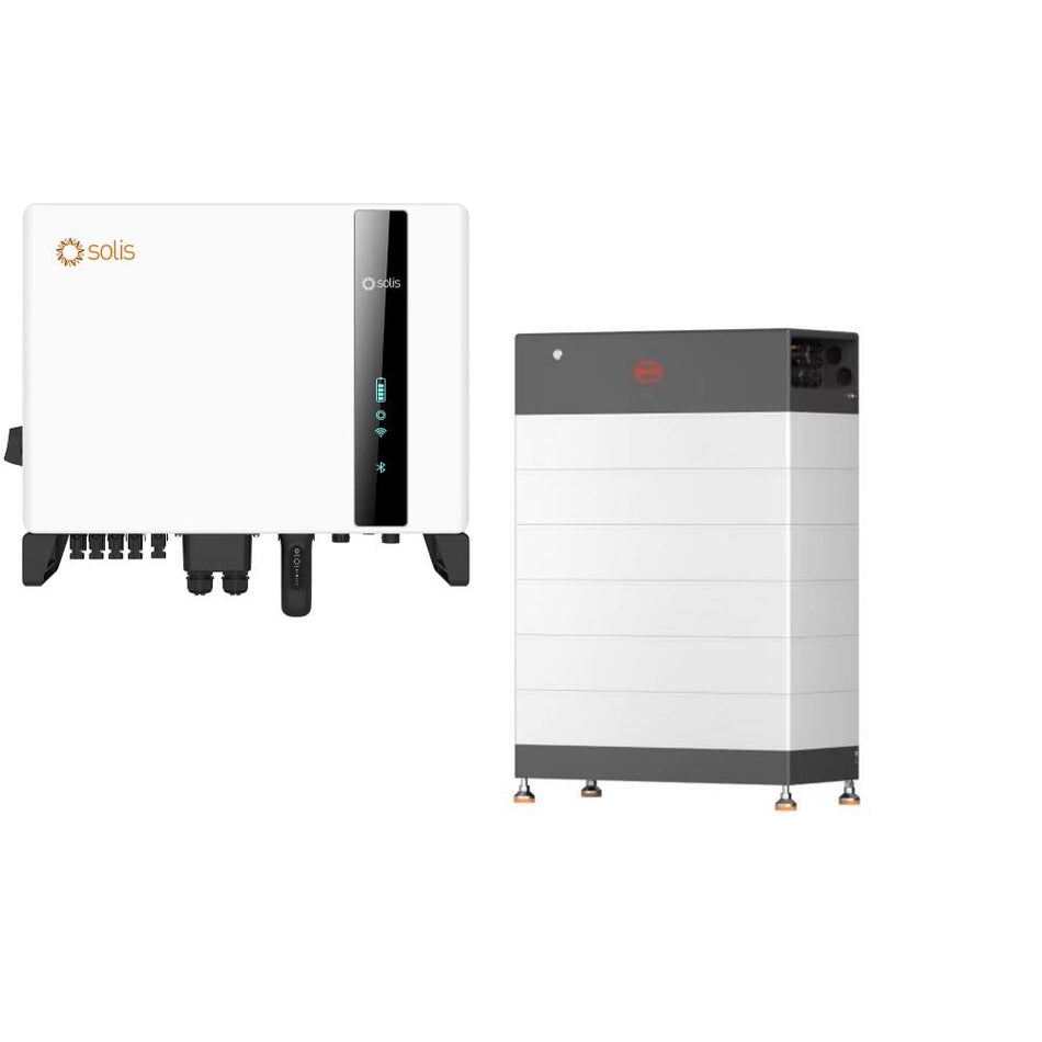 Solis Hybrid 5–10 kW + BYD HVB 5,9–29,6 kWh Speicherpaket