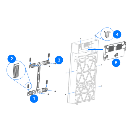 Tesla Powerwall 3 Expansion Montagesatz – Stapelmontage 1978070-00-B