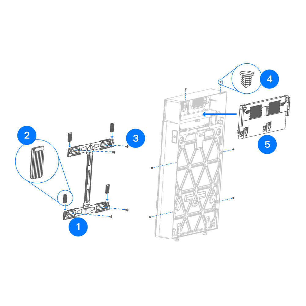 Tesla Powerwall 3 Expansion Montagesatz – Stapelmontage 1978070-00-B