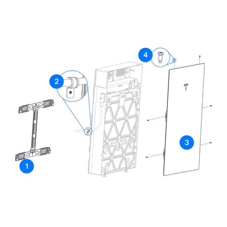 Tesla Powerwall 3 Expansion Montagesatz – Wandmontage 1978069-00-C
