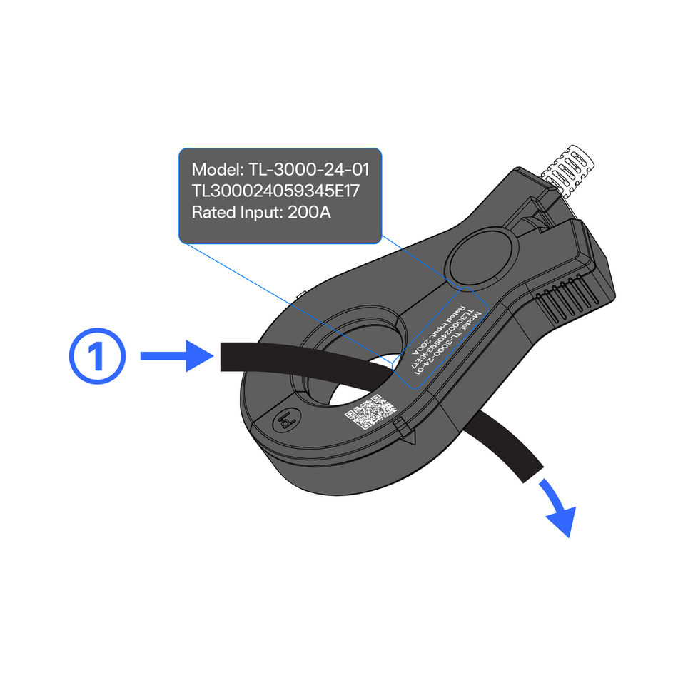Tesla Remote Meter 200-A-Stromwandler 2033376-00-C