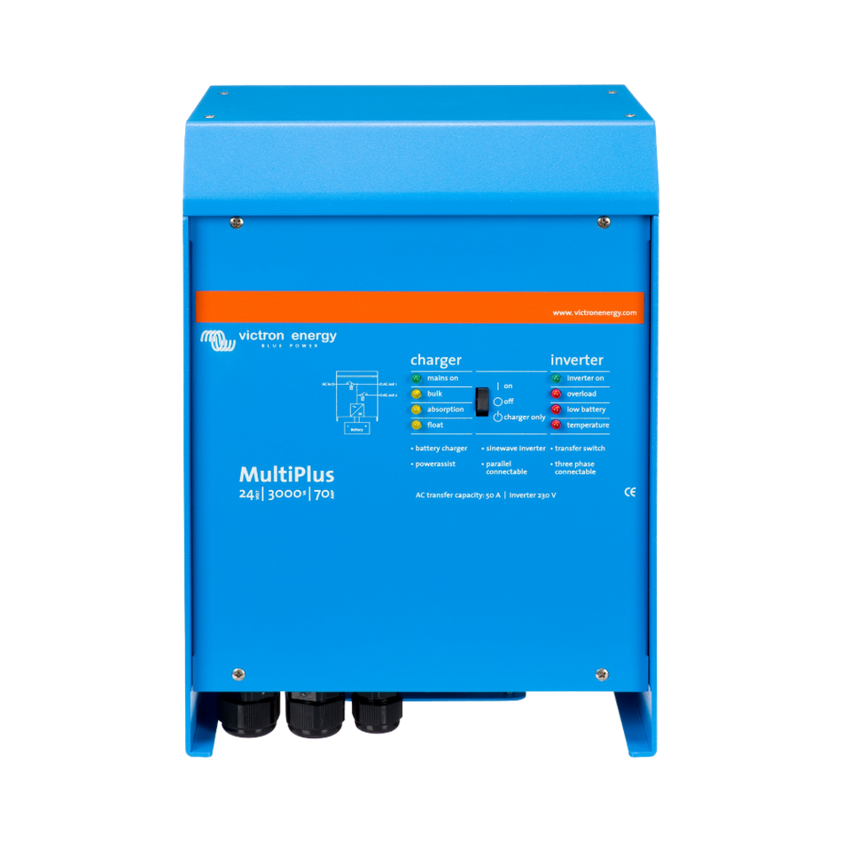 Victron MultiPlus 3.000–5.000 VA Batteriewechselrichter – Produktansicht