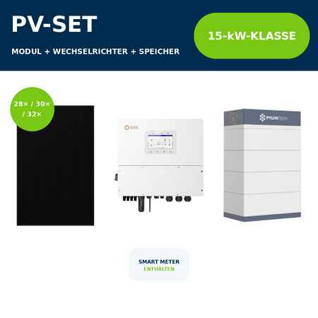 Aiko Neostar Pro 3S+ 485 Wp PV-Anlage mit Solis S6-EH3P 15 kW und Pylontech Force H3 – 15-kW-Klasse