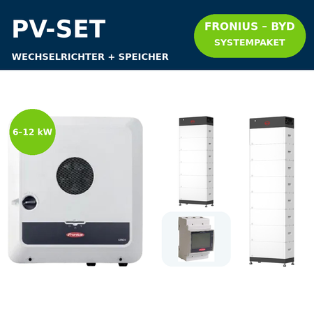Fronius Symo GEN24 Plus SC 6–12 kW + BYD HVM+ Systempaket | 6–12 kW