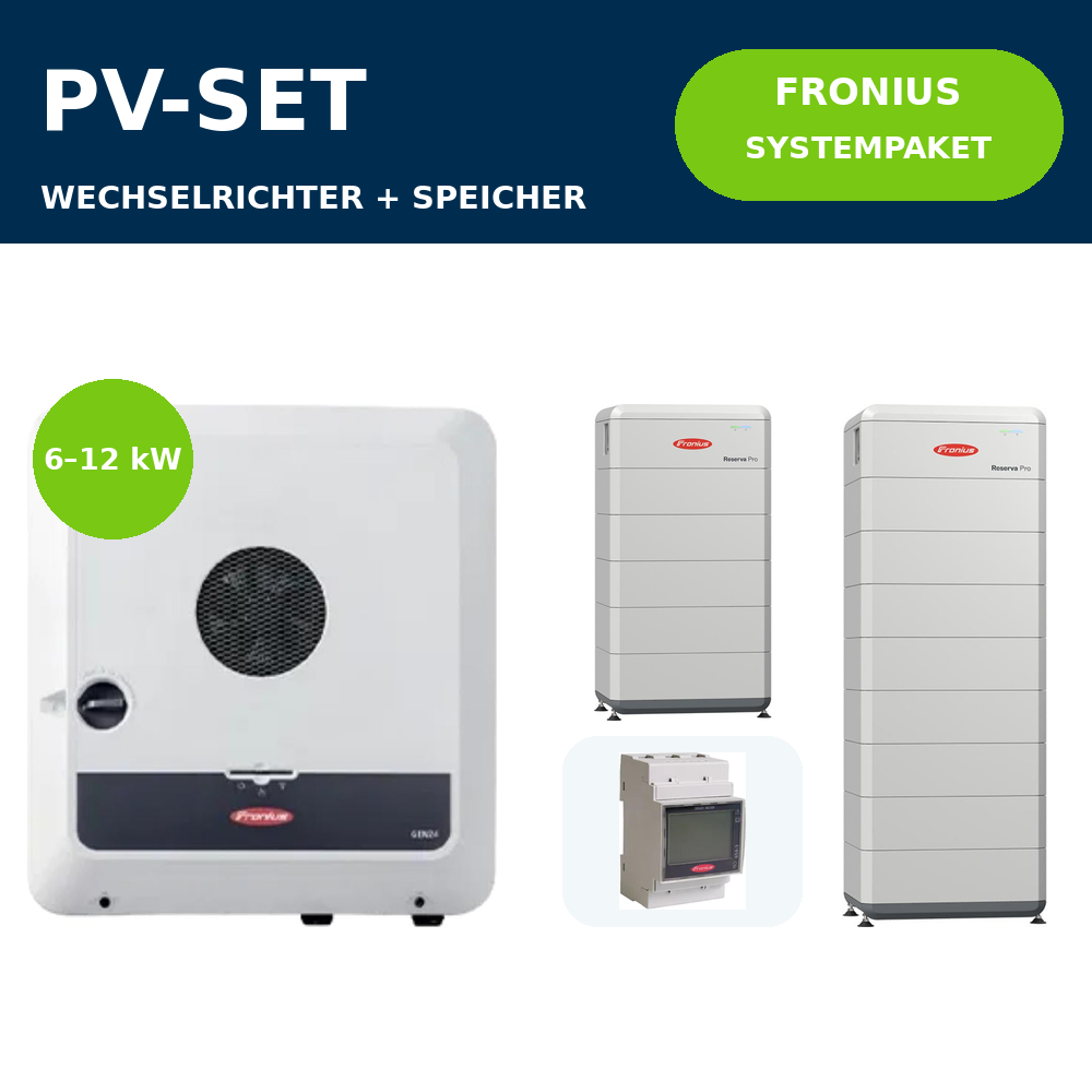 Fronius Symo GEN24 Plus SC 6–12 kW + Reserva Pro Systempaket | 6–12 kW