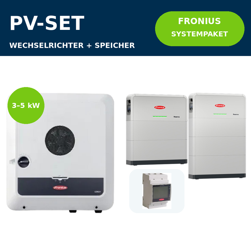 Fronius Symo GEN24 Plus SC 3–5 kW + Reserva Systempaket | 3–5 kW