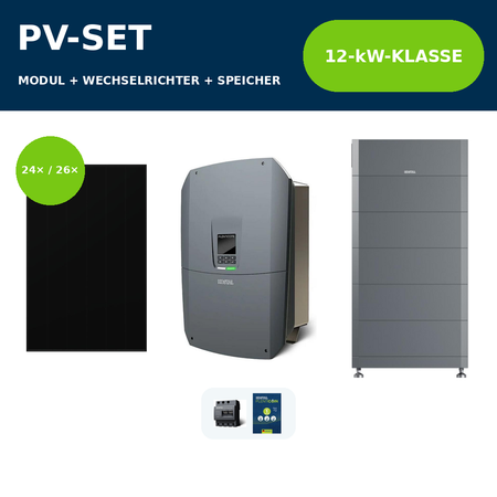 Heckert ZEUS 3.0+ 485 Wp PV-Anlage mit KOSTAL PLENTICORE G3 M 12,5 kW und KOSTAL HELIVOR HV – 12-kW-Klasse