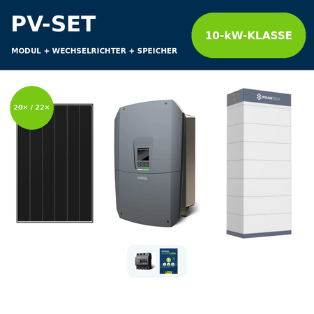 Heckert ZEUS 3.0+ 490 Wp PV-Anlage mit KOSTAL PLENTICORE G3 M 10 kW und Pylontech Force H3 – 10-kW-Klasse