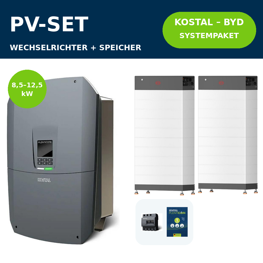KOSTAL PLENTICORE G3 M + BYD Battery-Box HVB Systempaket | 8,5–12,5 kW