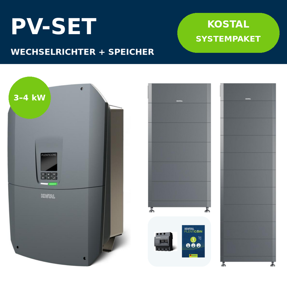 KOSTAL PLENTICORE G3 MP S + KOSTAL HELIVOR HV Systempaket | 3–4 kW