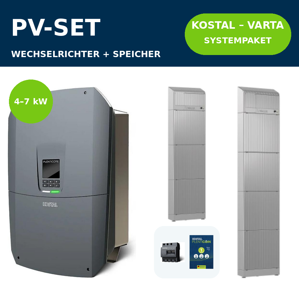 KOSTAL PLENTICORE G3 S + VARTA.wall BM1 Systempaket | 4–7 kW