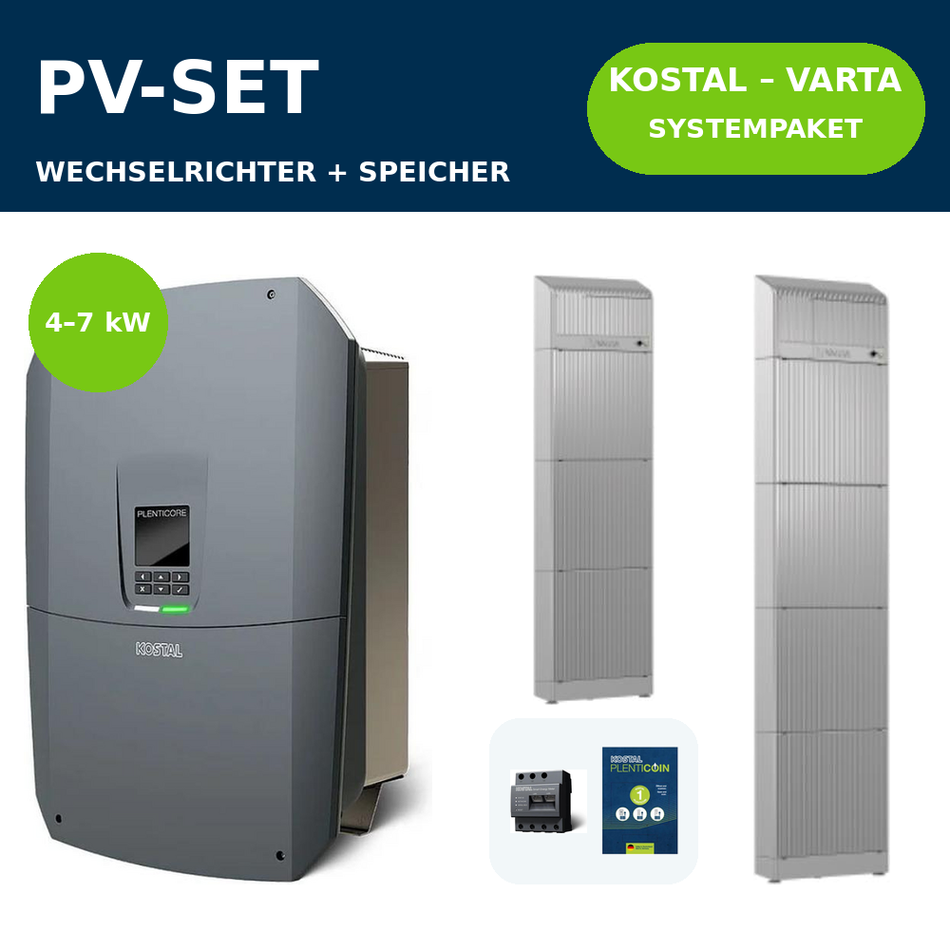 KOSTAL PLENTICORE G3 S + VARTA.wall BM1 Systempaket | 4–7 kW