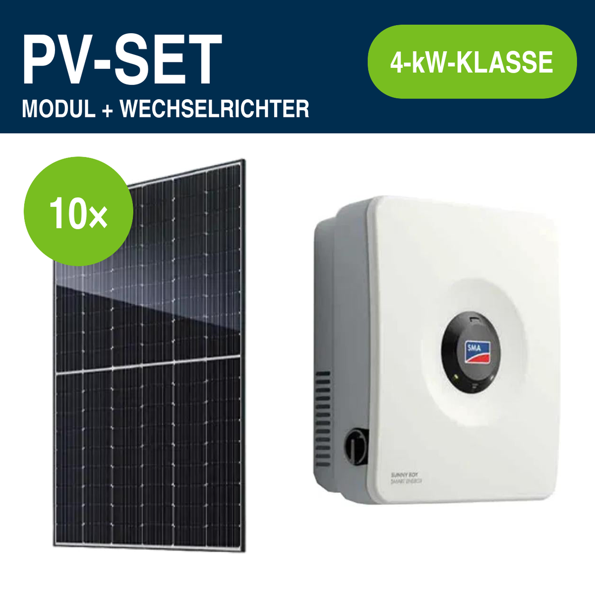 10 Module – 4,70 kWp | Sunny Boy Smart Energy 4,0 kW