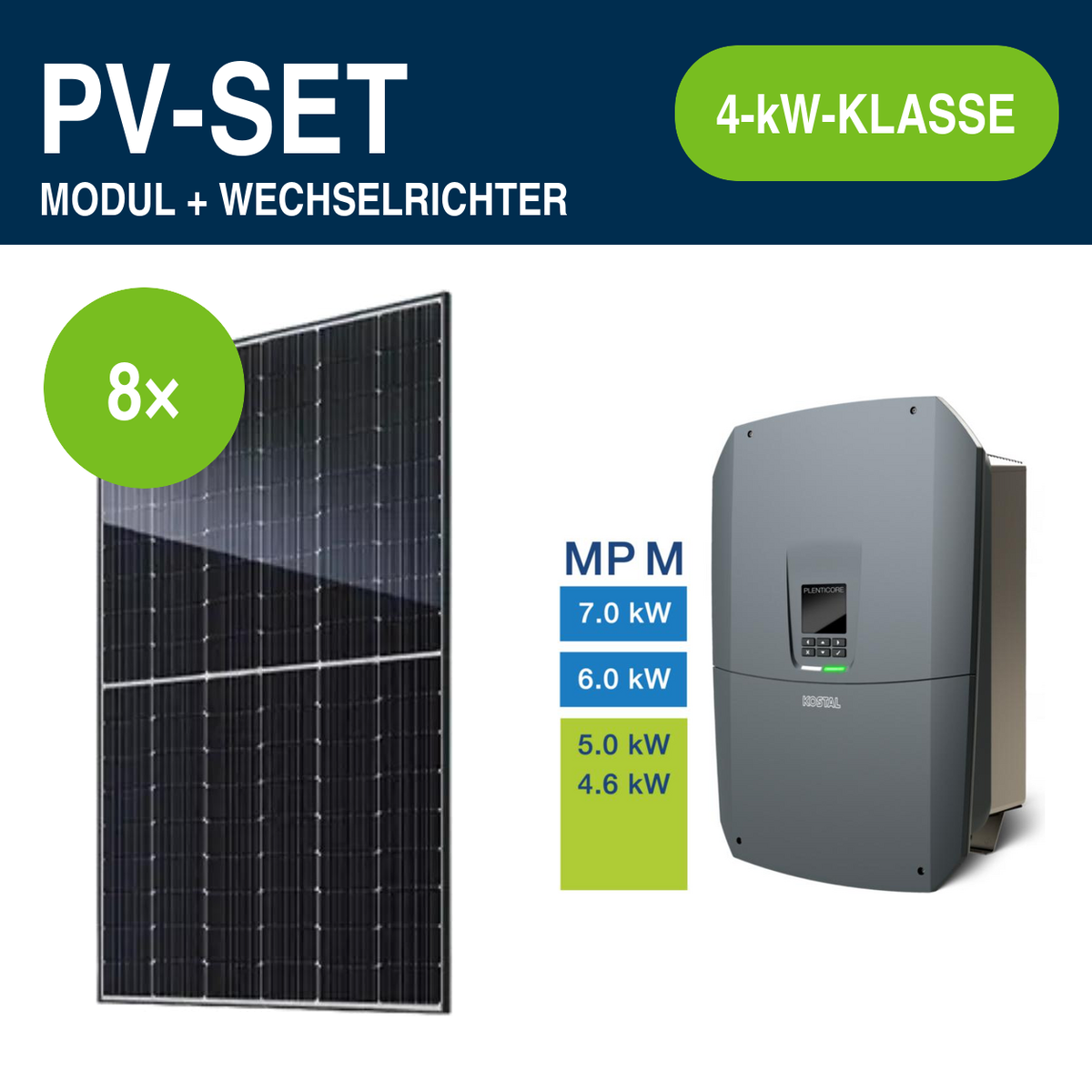 8 Module – 3,76 kWp | PLENTICORE G3 MP M 4,6 kW