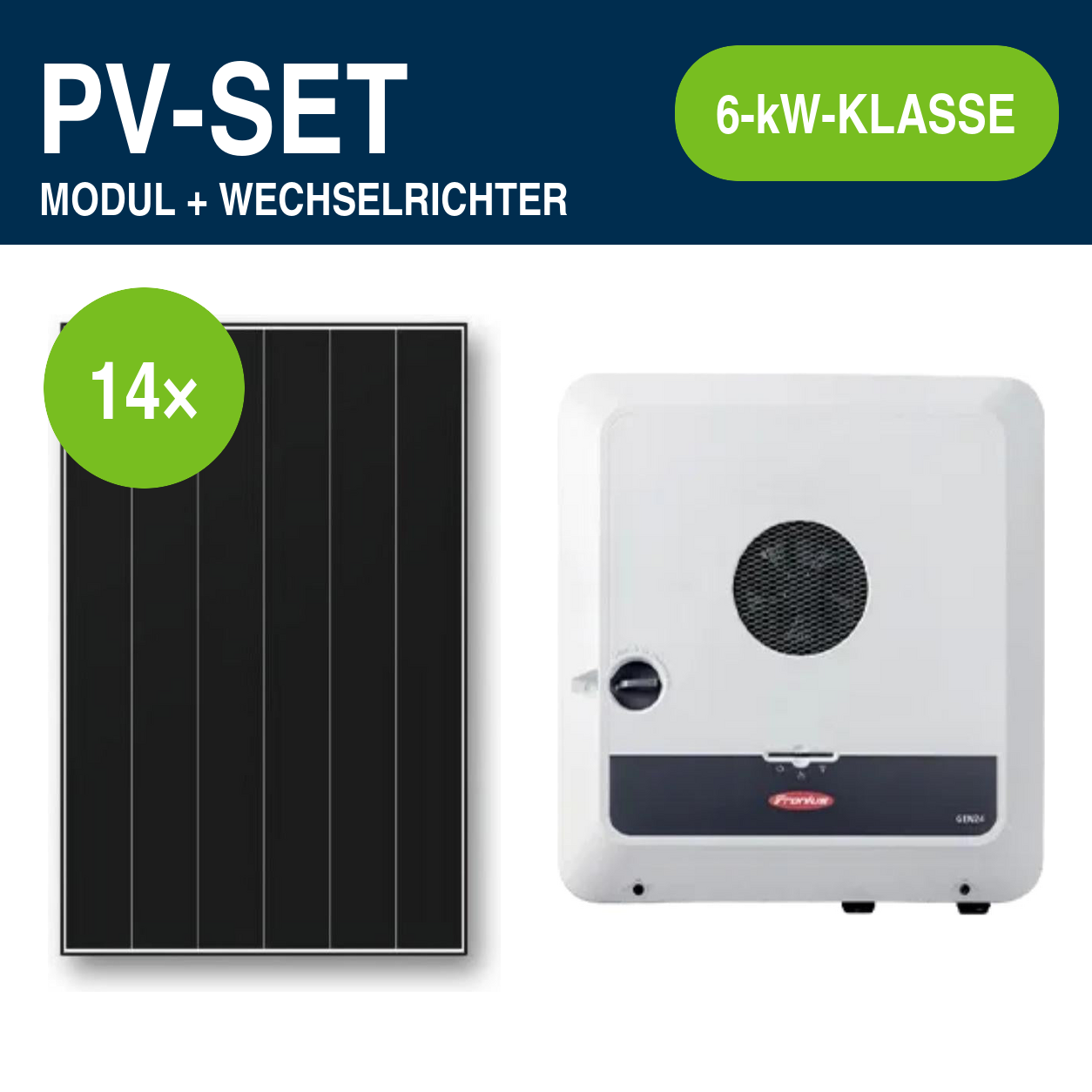 14 Module – 6,86 kWp | Symo GEN24 Plus SC 6,0 kW