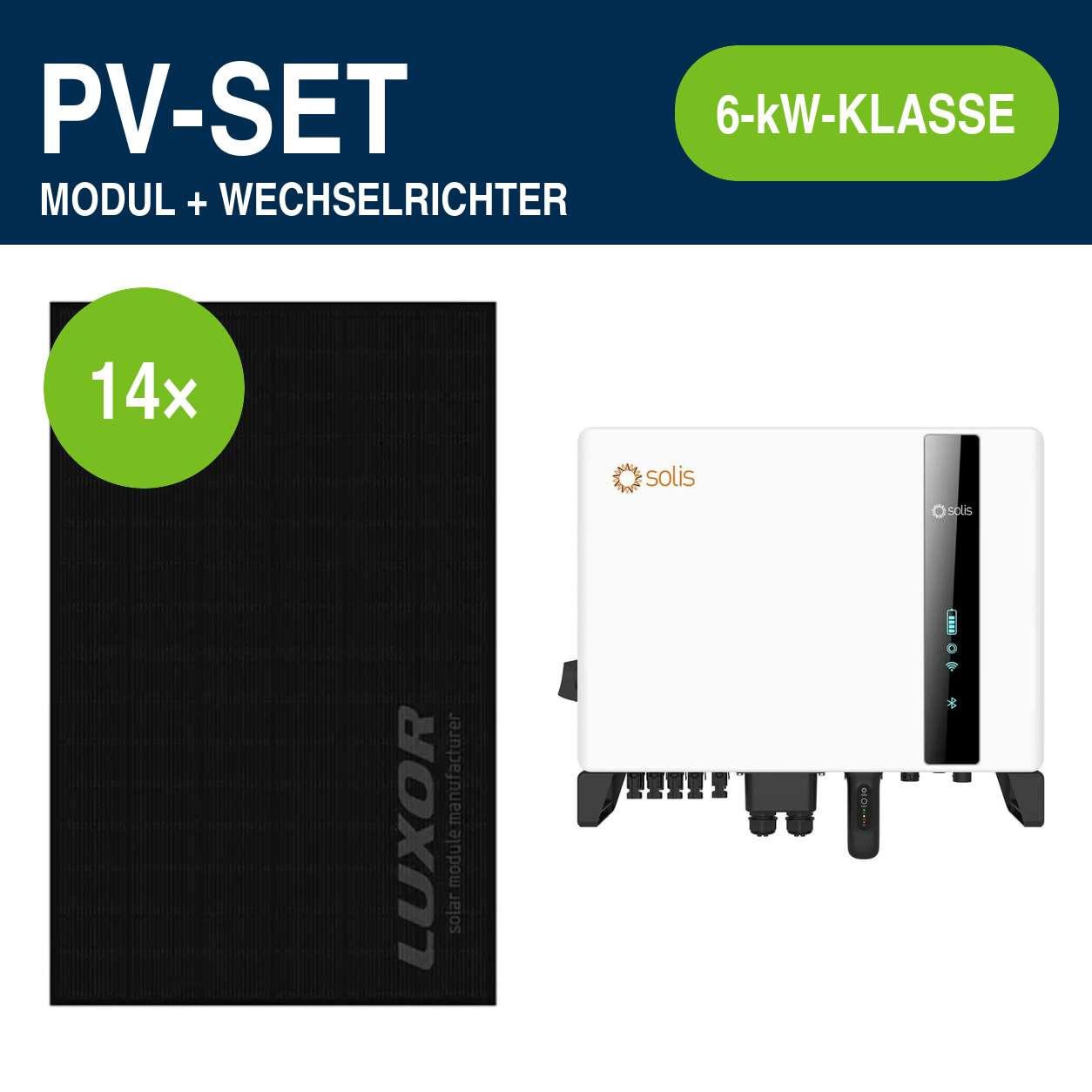 14 Module – 6,51 kWp | S6-EH3P 6,0 kW Hochvolt
