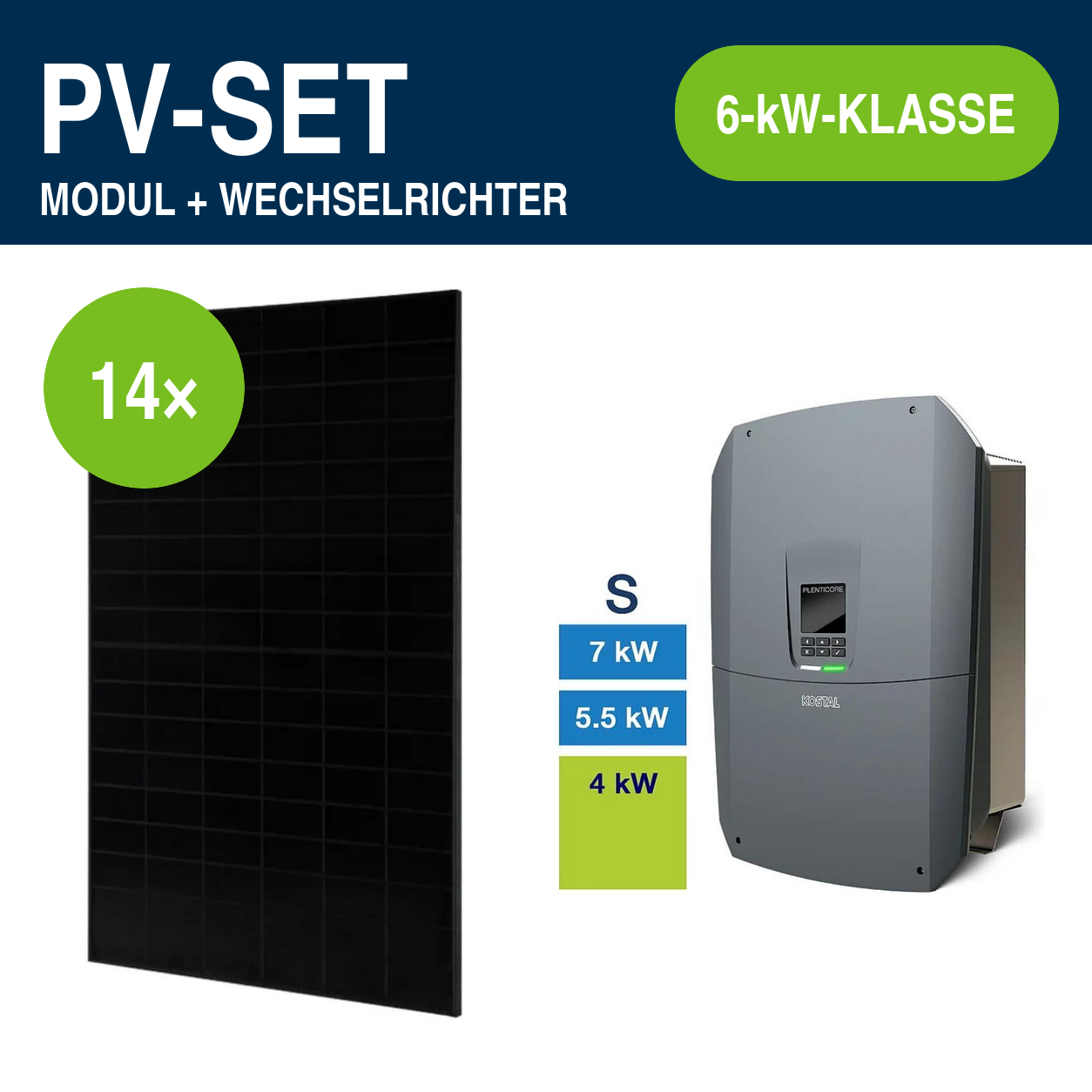 14 Module – 6,72 kWp | PLENTICORE G3 S 5,5 kW