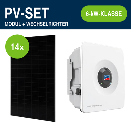 14 Module – 6,72 kWp | Sunny Tripower Hybrid X 6,0 kW