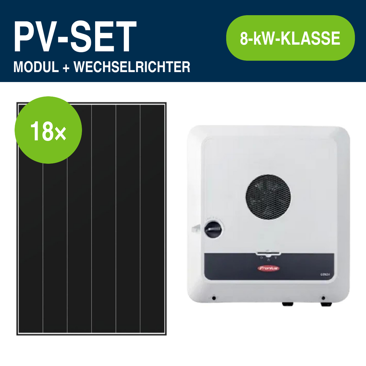 18 Module – 8,82 kWp | Symo GEN24 Plus SC 8,0 kW