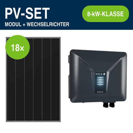 18 Module – 8,82 kWp | blueplanet NH3 8,0 kW