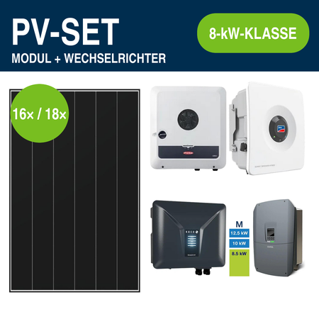 Heckert Solar ZEUS 3.0+ 490 Wp White PV-Set mit Hybridwechselrichter | 8-kW-Klasse – Gewerbe & Ausland