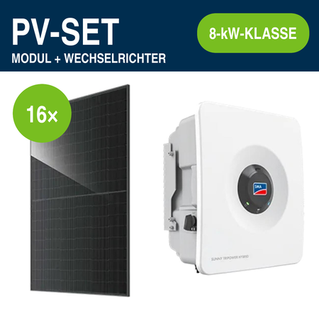 16 Module – 7,44 kWp | Sunny Tripower Hybrid X 8,0 kW