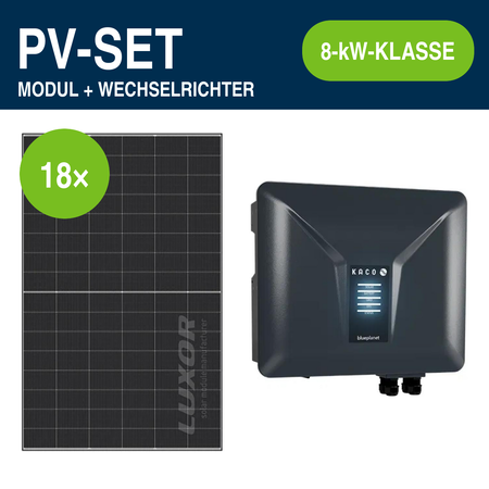 18 Module – 8,46 kWp | blueplanet NH3 8,0 kW