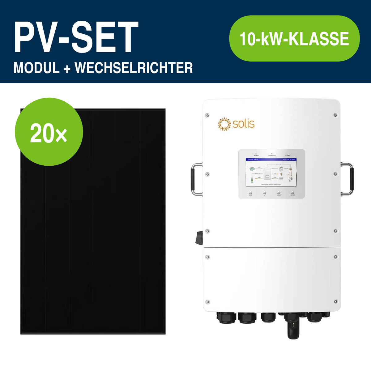 20 Module – 9,70 kWp | S6-EH3P 10,0 kW Niedervolt