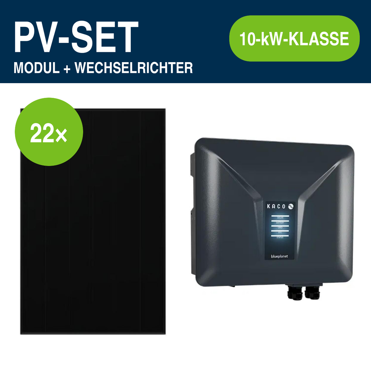 22 Module – 10,67 kWp | blueplanet NH3 10,0 kW