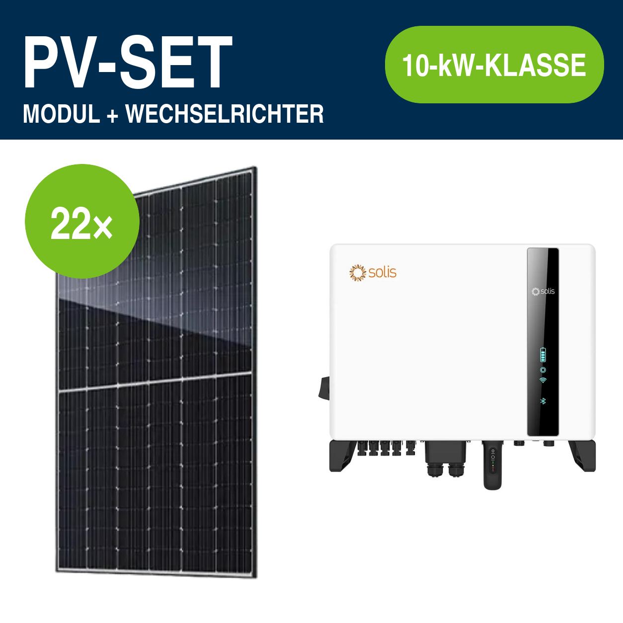 22 Module – 10,34 kWp | S6-EH3P 10,0 kW Hochvolt
