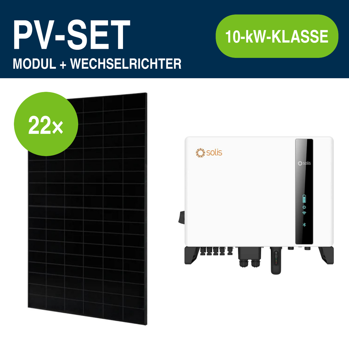 22 Module – 10,56 kWp | S6-EH3P 10,0 kW Hochvolt