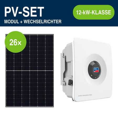 26 Module – 12,61 kWp | Sunny Tripower Hybrid X 12,0 kW