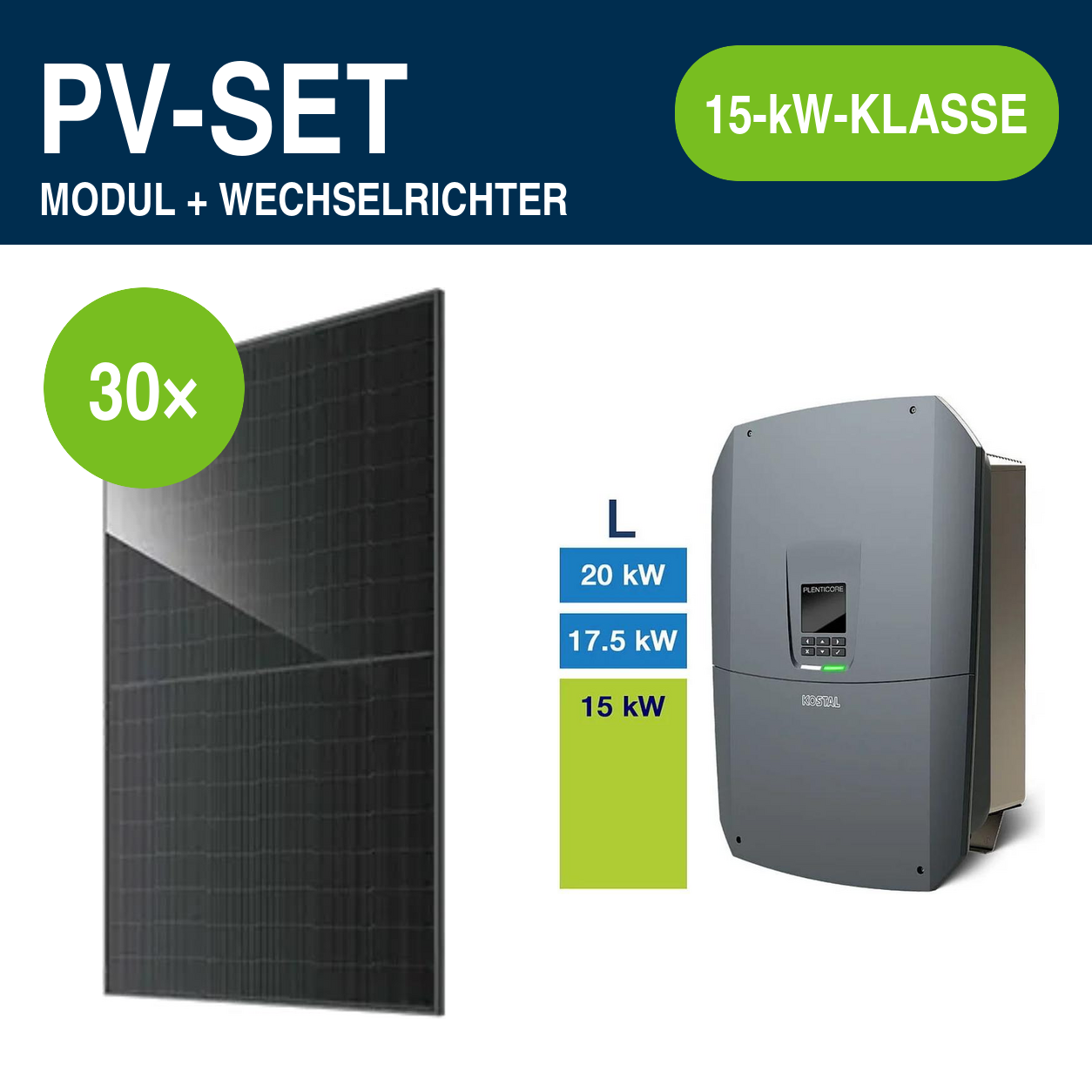 30 Module – 13,95 kWp | PLENTICORE G3 L 15,0 kW