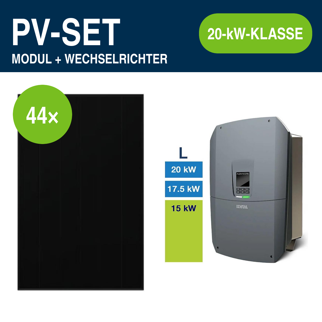 44 Module – 21,34 kWp | PLENTICORE G3 L 20,0 kW