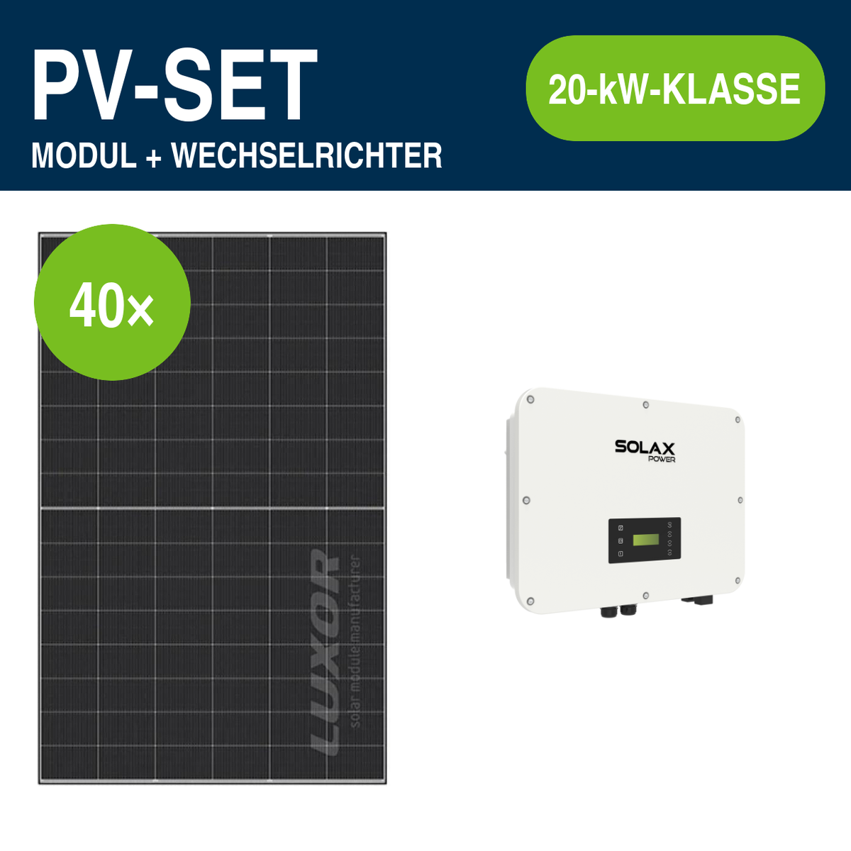 40 Module – 18,80 kWp | X3-ULTRA 20,0 kW