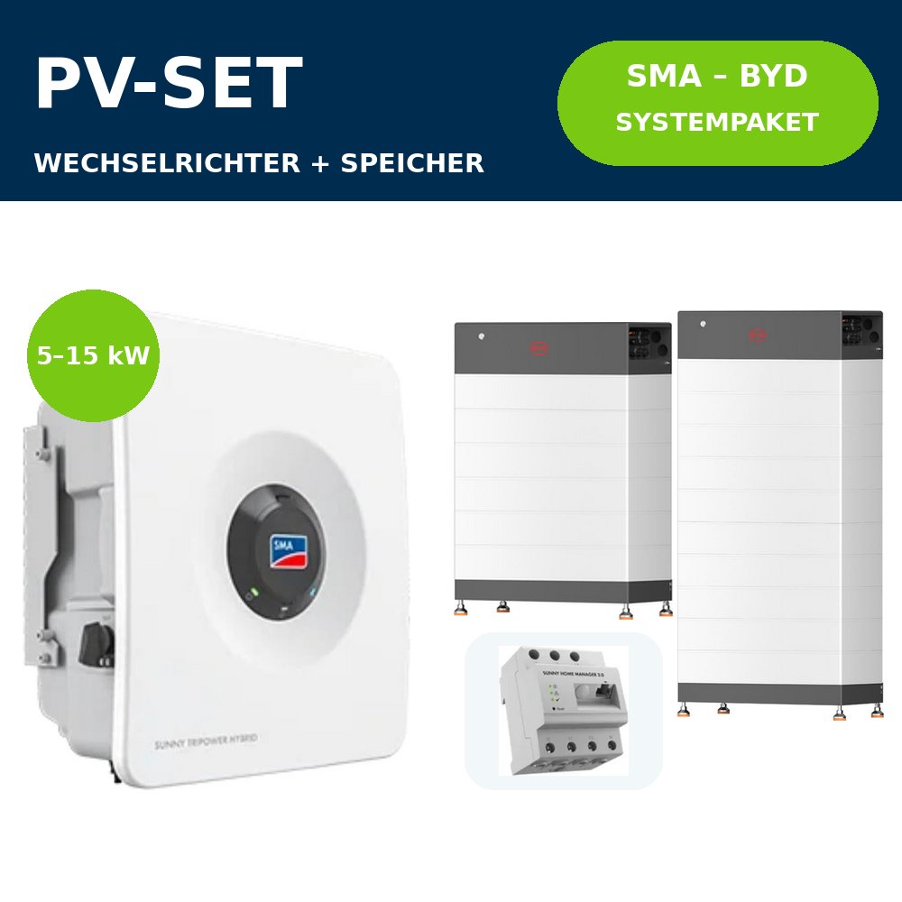 SMA Sunny Tripower Hybrid X + BYD HVB Systempaket | 5–15 kW