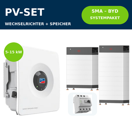 SMA Sunny Tripower Hybrid X + BYD HVB Systempaket | 5–15 kW
