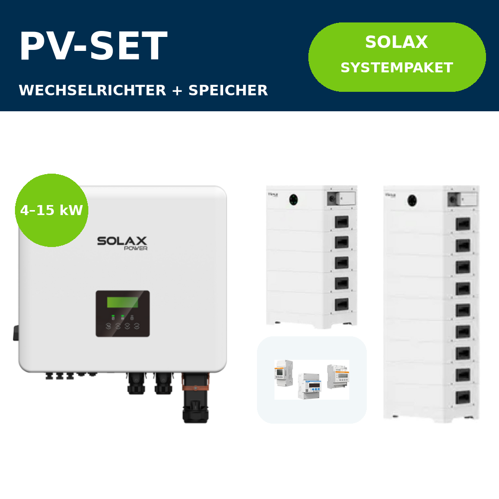 SolaX X3 Hybrid G4 Pro + T-BAT HS 3.6 Systempaket | 4–15 kW