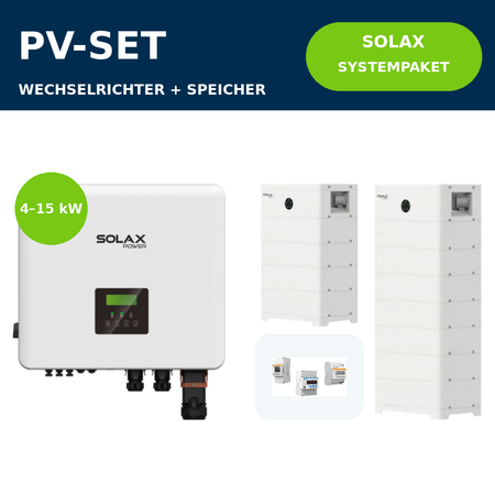 SolaX X3 Hybrid G4 Pro + T-BAT HS 5.1 Systempaket | 4–15 kW