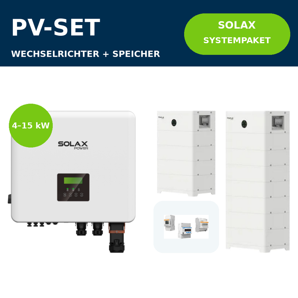 SolaX X3 Hybrid G4 Pro + T-BAT HS 5.1 Systempaket | 4–15 kW