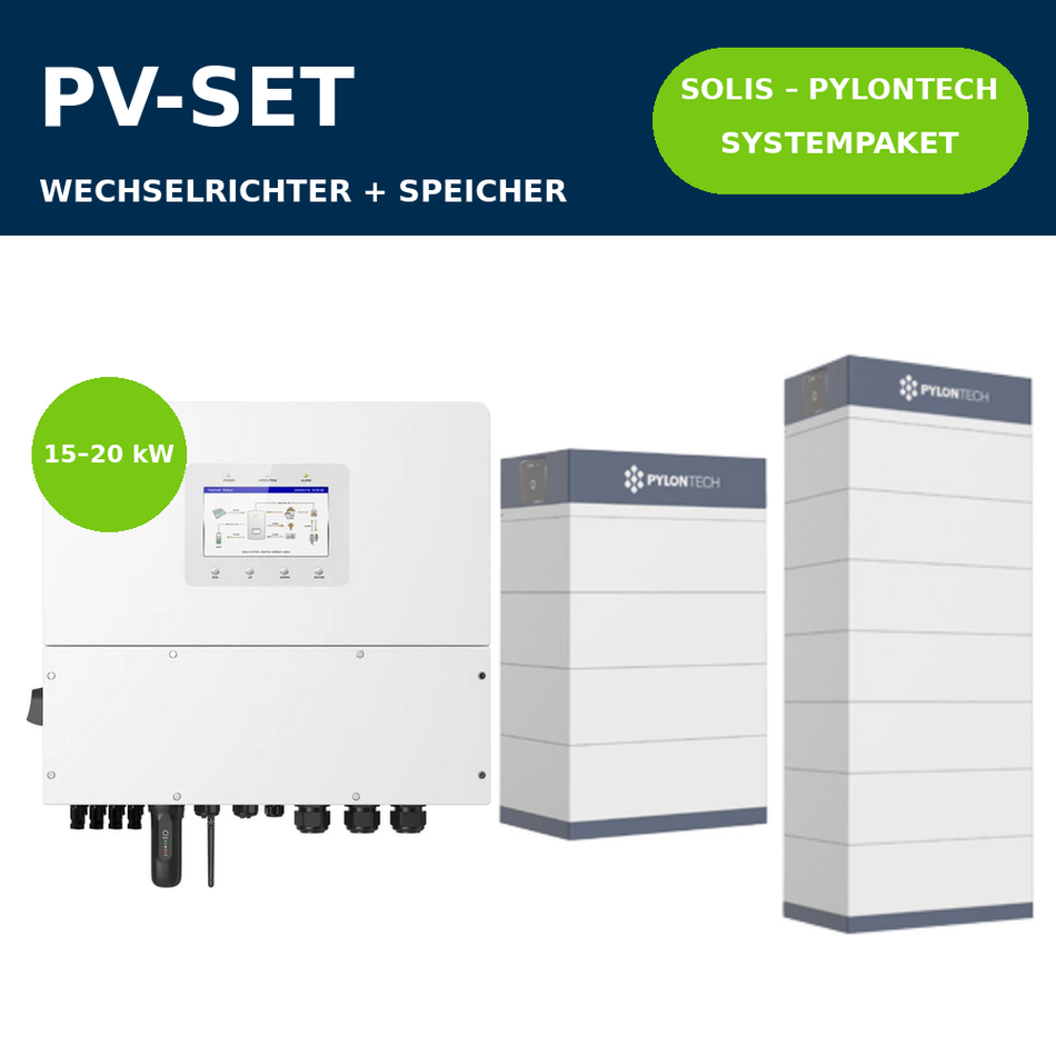 Solis S6 3Ph + Pylontech Force H3 Systempaket | 15–20 kW