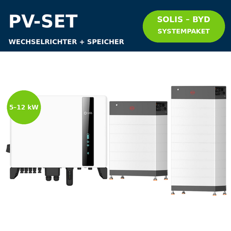 Solis S6 3Ph + BYD Battery-Box HVB Systempaket | 5–12 kW